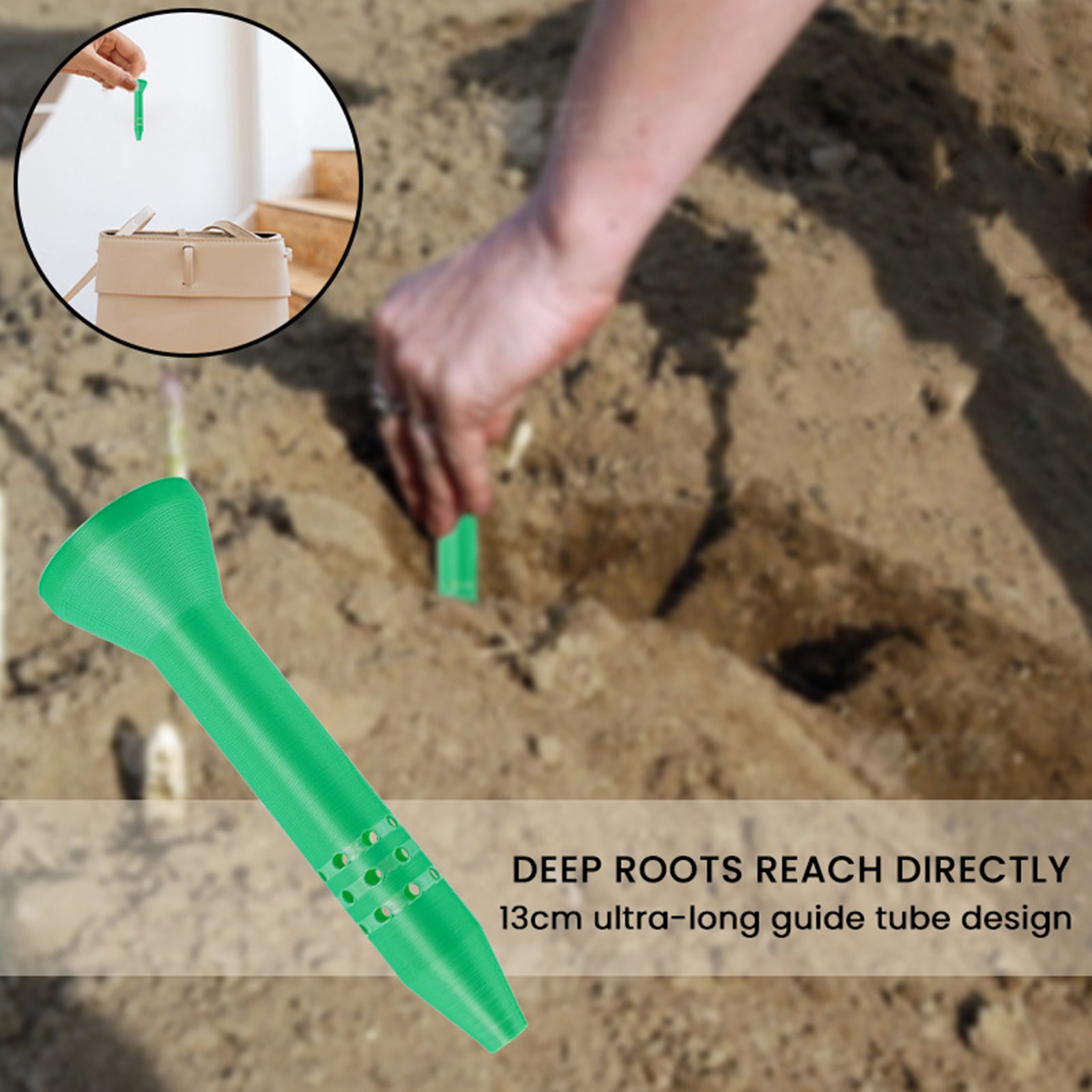 Urban Farming System - Gardening Irrigation Plastic Funnel 13cm Ultra-Long