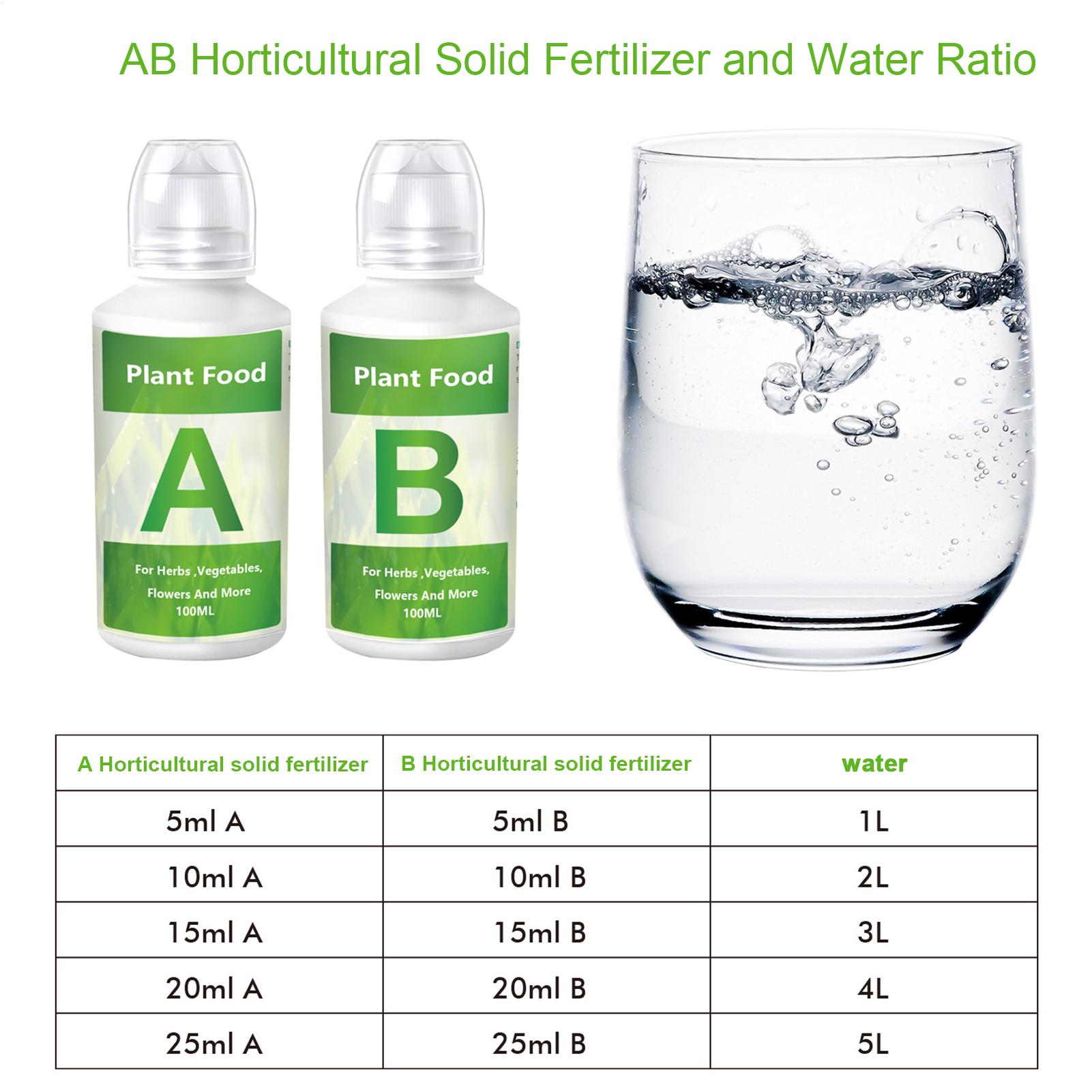 Hydroponic Nutrients Fertilize - Nutrient Solution Ab reseña y precio