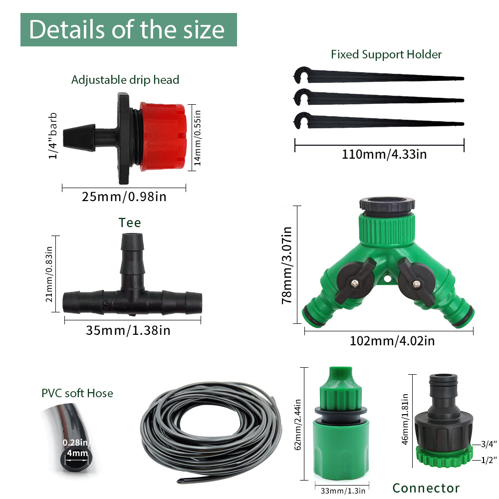 Greenhouse 15M-30M DIY Drip Ir - Urban Farming System reseña y precio