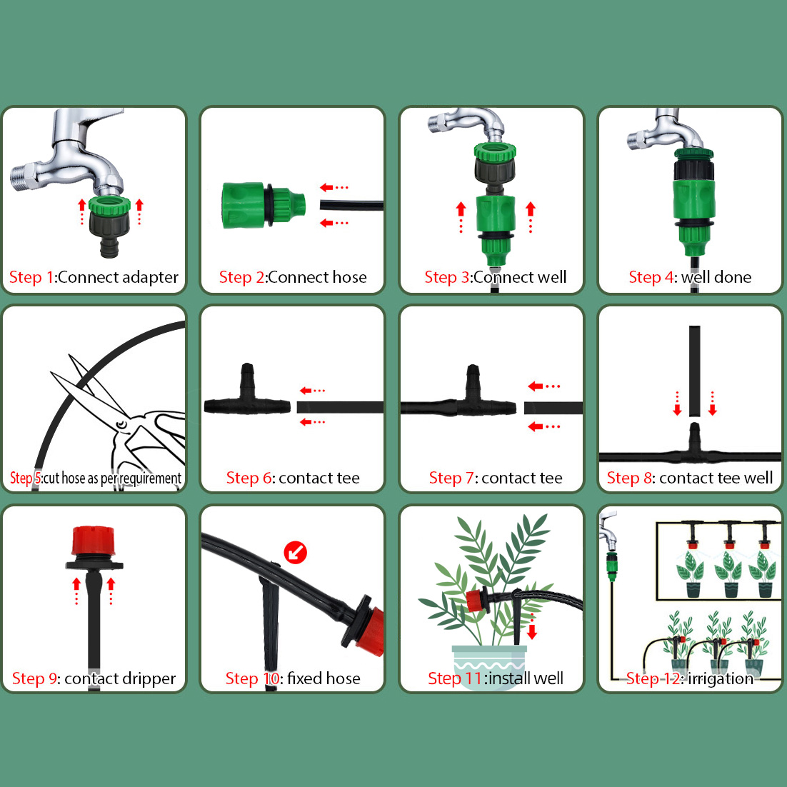 Greenhouse 15M-30M DIY Drip Ir - Urban Farming System reseña y precio