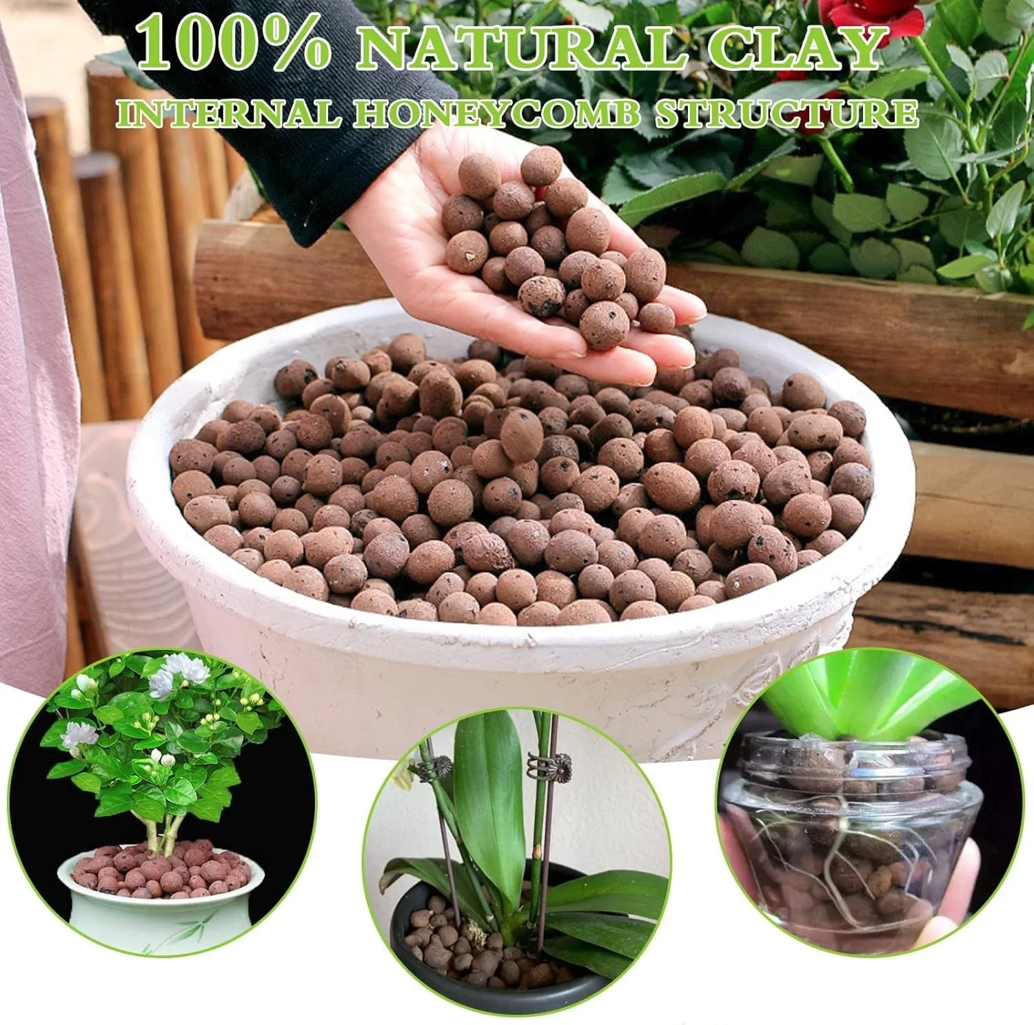 1L Natural Expanded Clay Pebbl - Clay Pebble Growing reseña y precio