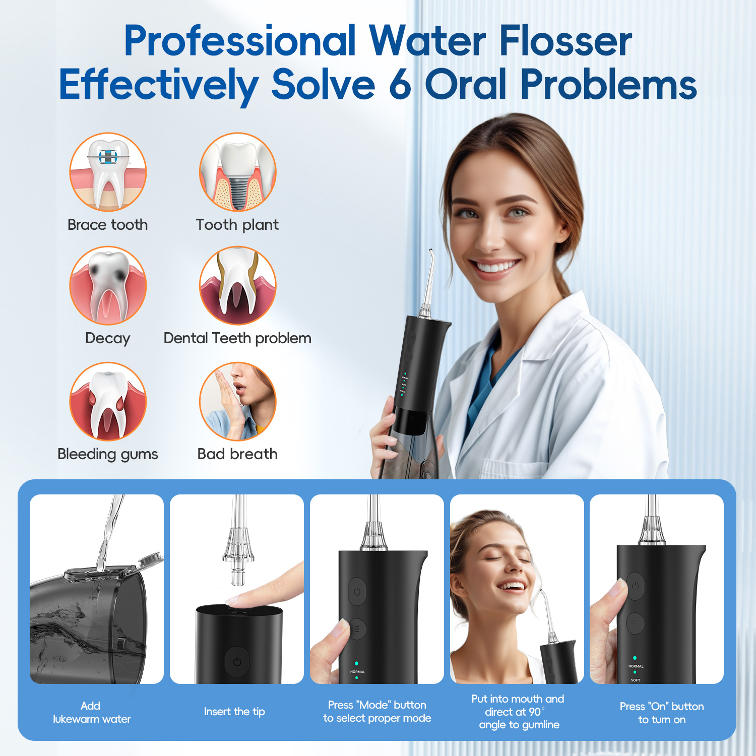 Water Flosser with Electric To - Urban Farming System reseña y precio