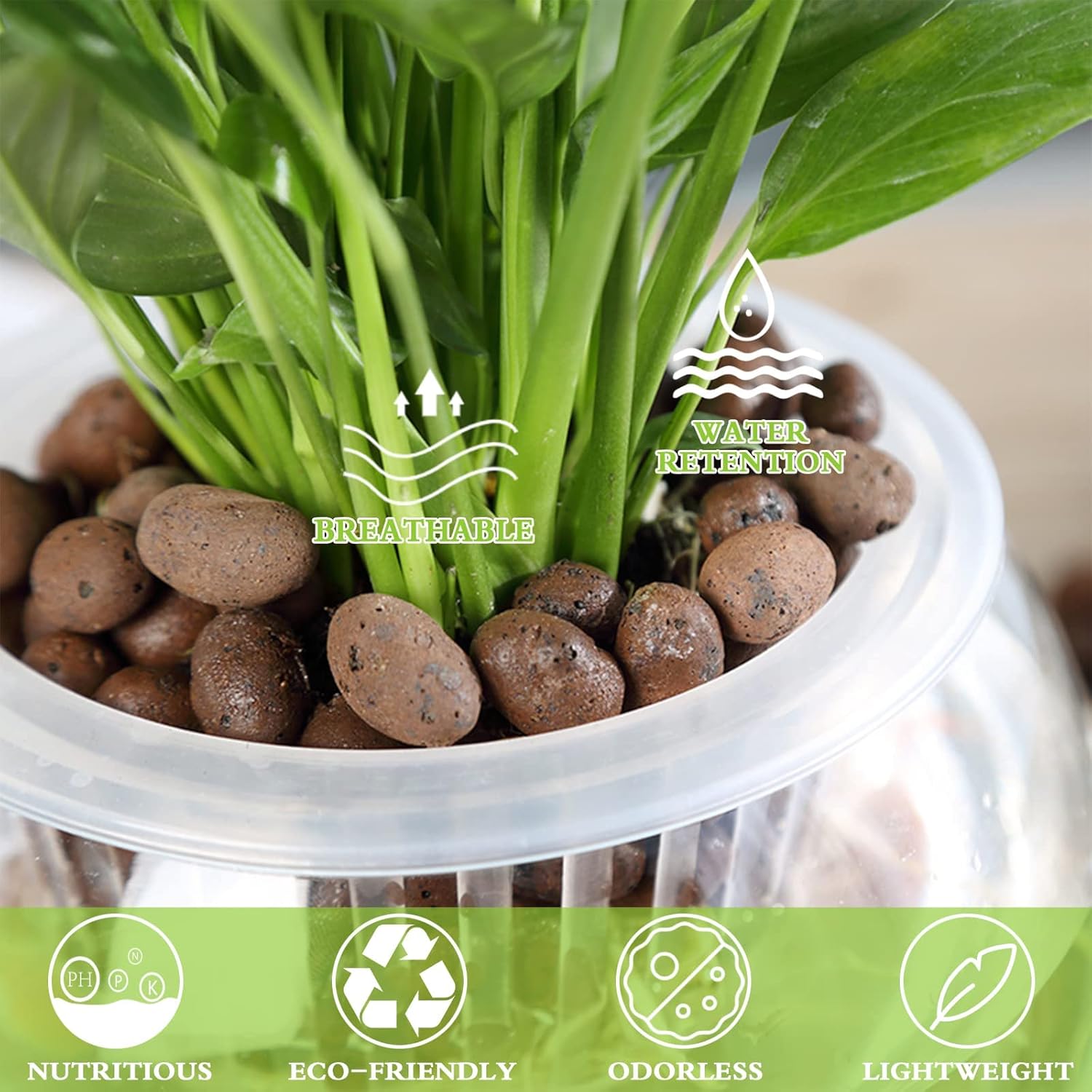 1L Organic Clay Pebbles 100% N - Clay Pebble Growing reseña y precio